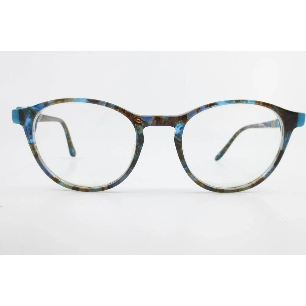 Lilly Pulitzer Jaci Blue Tortoise Round Eyeglasses Frames 47-19-135 SH 35506